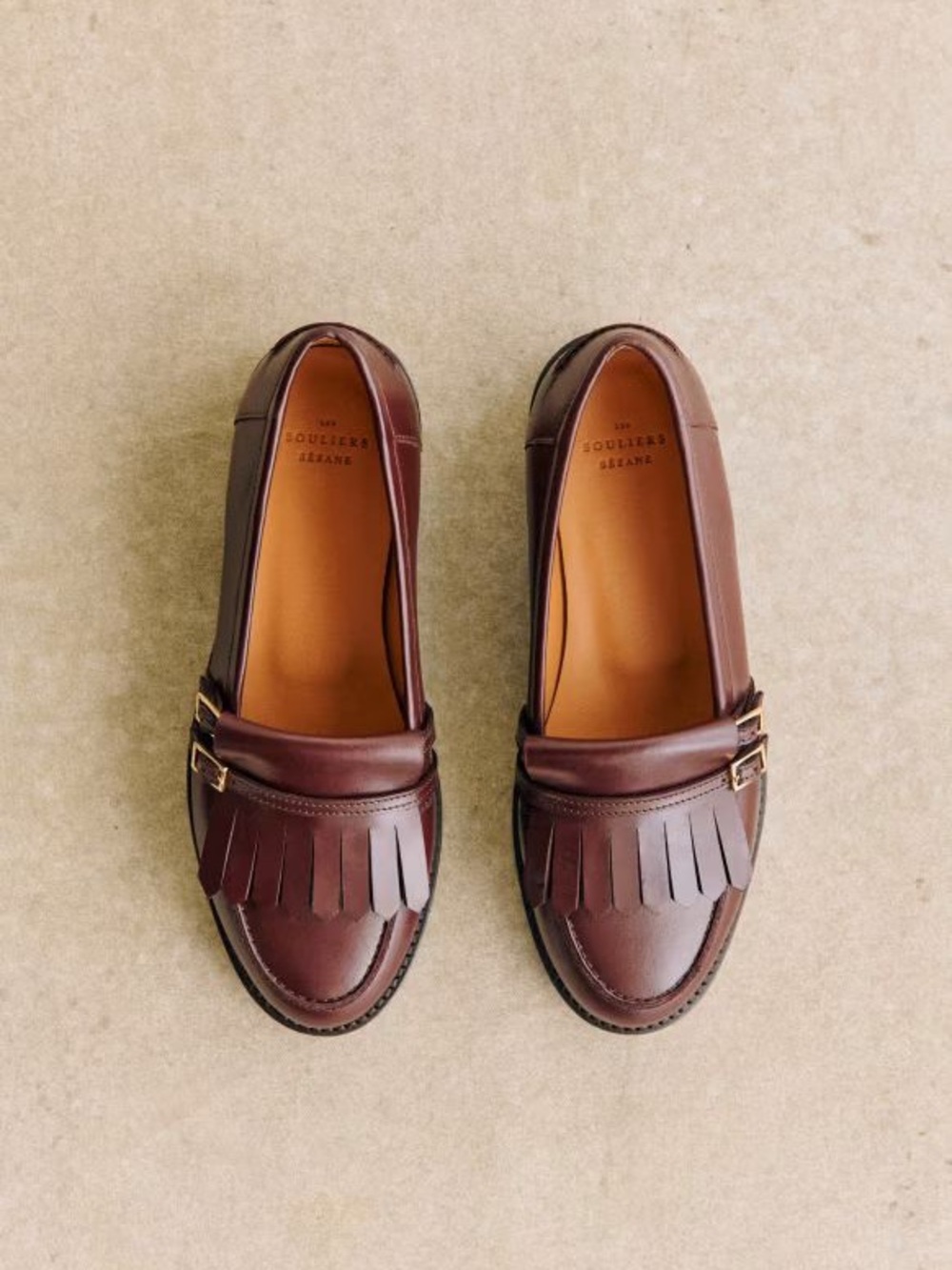Sézane Joey Loafers in Glossy Chocolate FR 39 / US 8 - Picture 2 of 10